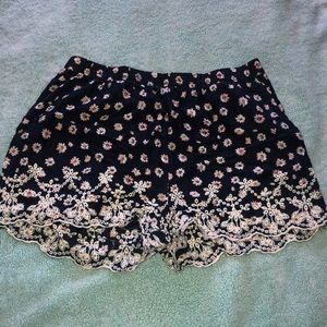 Flower print shorts